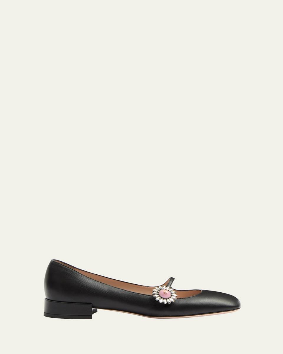 Mary Jane Jeweled Ballerina Flats